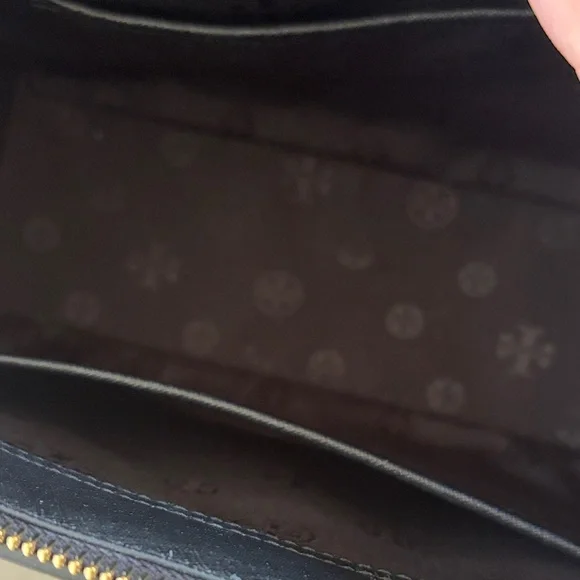 Tory Burch Black Tote Bag with Gold Accents - Picture 3 of 15